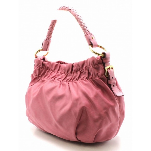 Prada Nylon Pink Canvas Handbag - Picture 1 of 9